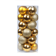 thumbnail image 1 of 24 Uds. Adornos de bolas de Navidad inastillables de 4cm para decoraciones de fiesta de cumpleaños de boda de árbol de Navidad Adepaton CPB-SSW182-8, 1 of 5