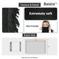 thumbnail image 6 of BASICO 2PK Warm Knit Winter Scarfs for Women Green Plaid and Ivory Infinity Scarf Circle Loop Scarves, 6 of 7
