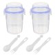 thumbnail image 2 of Oatmeal Containers With Lids Overnight Oats Jars Portable Sealed Food Container 10.2X10.2X14CM 2Pcs, 2 of 5