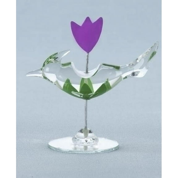 Roman Club Pack of 48 Glass Birds With Flower Figurines