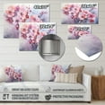 thumbnail image 4 of Designart "Pansies Flowers Asian Painting IV" Asian Metal Wall Art, 4 of 5