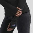 thumbnail image 6 of Women's WEAR by Erin Andrews x Gracie Hunt Black Buffalo Bills Mesh Panel Long Sleeve T-Shirt, 6 of 6