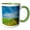 Green/White, variant on 3drose, Usa, Washington, Walla Walla. Vineyard - Us48 Rdu0155 - Richard Duval, 11oz Two-tone Red Mug