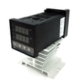 thumbnail image 3 of TFixol REX-C100FK02-V*AN Intelligent Temperature Controller SSR Output + SSR-40 DA + K Probe Thermocouple + Heatsink, 3 of 7