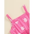 thumbnail image 6 of Nygoyerh Baby Girls Summer Cami Romper Dress Floral/Sun Print Sleeveless Layered Tulle Jumpsuit Newborn Infant Sweet A-line Tutu Dress for Daily Party 3M 6M 12M 18M, 6 of 8