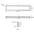 thumbnail image 3 of Design House Cultured Marble Solid White 18.3" x 3.4" Universal Bathroom Side Splash, 3 of 8