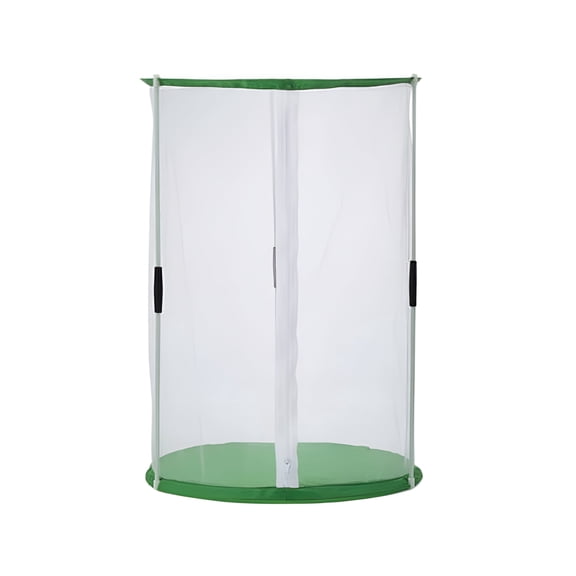 XIBUFE Butterfly Habitat Mini Greenhouse for Indoor Outdoor Observation Sturdy Reusable Cylinder Shape Cage with Visible Mesh for Garden,Patio,Balcony,Classroom,Home,23.62"*11.81"