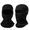 Black+Black, variant on 2 Pieces Balaclava Ski Mask - Windproof, Sun Protection, Breathable Helmet Liner for Men Women, Skiing, Cycling, Outdoor Work & Sports (Black+White)