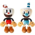 thumbnail image 2 of Mighty Mojo The Cuphead Show Cuphead Mugman 15 Inch Plush Doll Set, 2 of 5