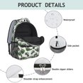 thumbnail image 4 of Tractor and Harvesters Gray Pattern Backpack for School, Cute School Bag with Adjustable Shoulder Straps and Padded Back, 15.3"x11"x6.7", 4 of 5