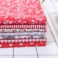 thumbnail image 1 of Cotton Craft Fabric, 7Pcs/Set Sewing Cotton Craft Cloth, Squares Patchwork Cotton DIY Sewing Scrapbooking Quilting Dot Pattern Artcraft For DIY Sewing And Craft MakingRed, 1 of 8