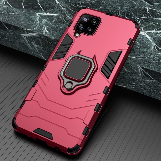 KEYSION-funda a prueba de golpes para Samsung, carcasa trasera con soporte de anillo para Samsung A12, A22, A72, A52S, 5G, A73, A53, A33, A23, A13, Galaxy M52, M32, M62 QYM unisex