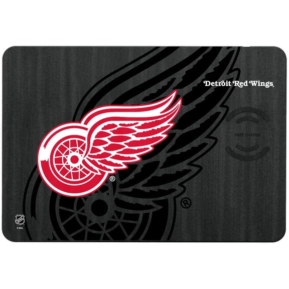Keyscaper Detroit Red Wings 15W Fast Wireless Charger and Mouse Pad