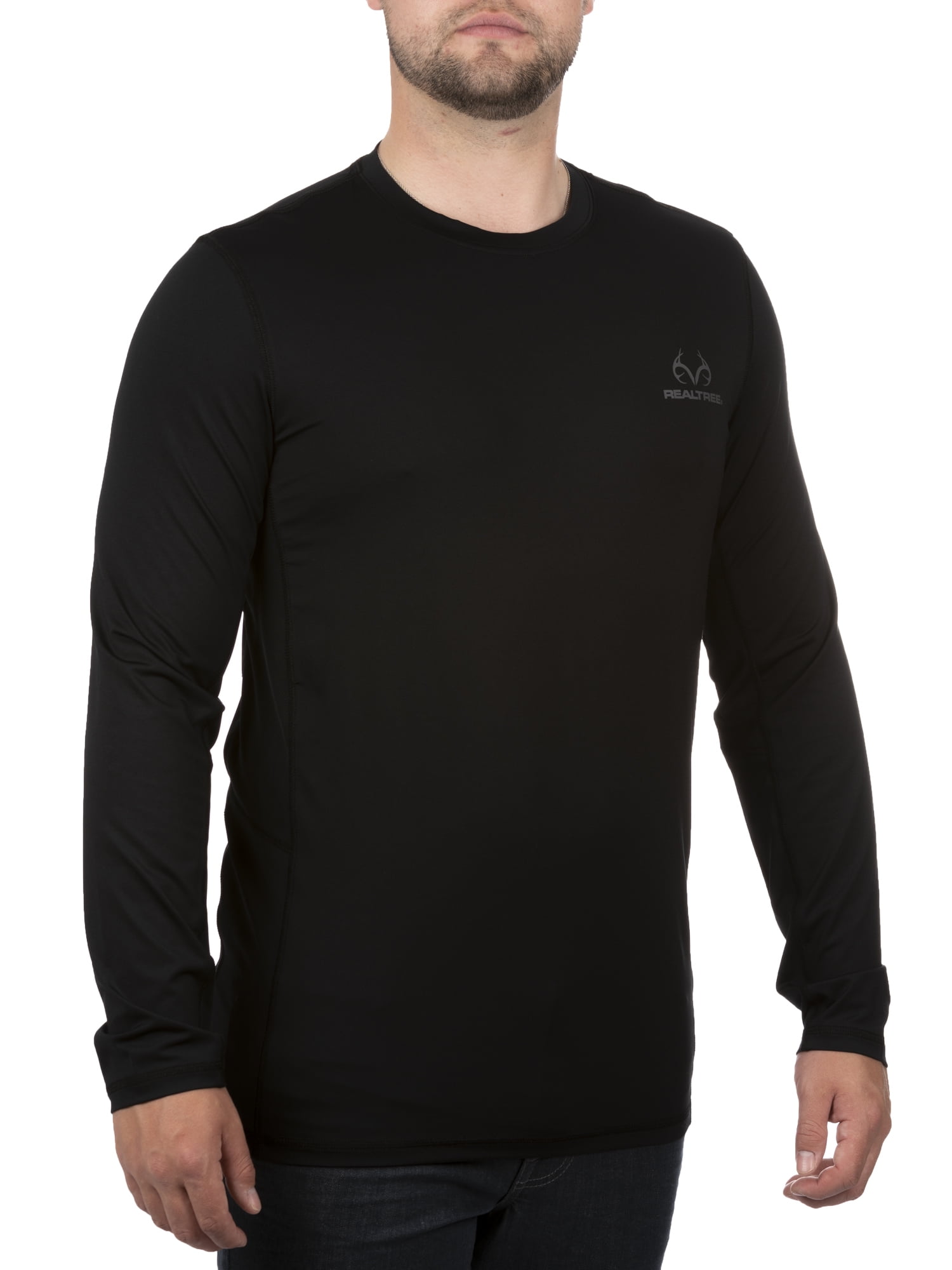 Mens Realtree Outfitters Long-Sleeve Shirt NWT Black 