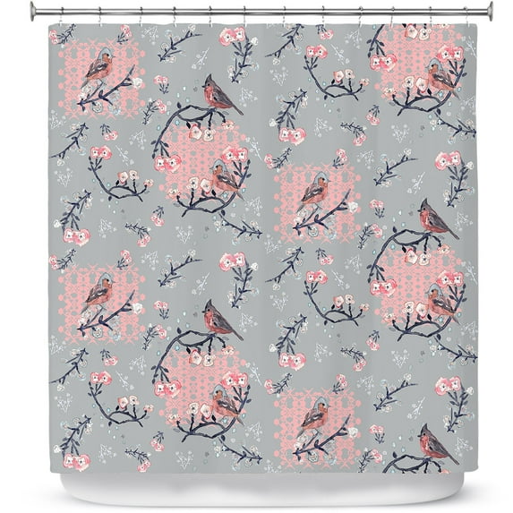 Shower Curtains 70" x 73" from DiaNoche Designs by Julie Ansbro - Chaffinchlay II