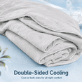 thumbnail image 2 of SORMAG Cooling Comforter King Size Cooling Blankets for Hot Sleepers Summer Bed Comforter Quilt Double-Sided Cool Design,Soft Lightweight Silk Smooth ( Grey, King(104"x90")), 2 of 9