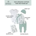 thumbnail image 3 of Honest Baby Clothing Baby Boy or Girl Gender Neutral Organic Cotton Take Me Home Gift Set, 6 Piece (Newborn-6 Months), 3 of 6
