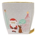 thumbnail image 4 of Taza Holiday Time de Cerámica Diseño Navideño Asa Dorada 472 ml, 4 of 4