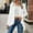 White, variant on Women's Rolled Long Sleeve Lightweight Summer Cardigans, Side Split Open Front Beach Coverups White XL