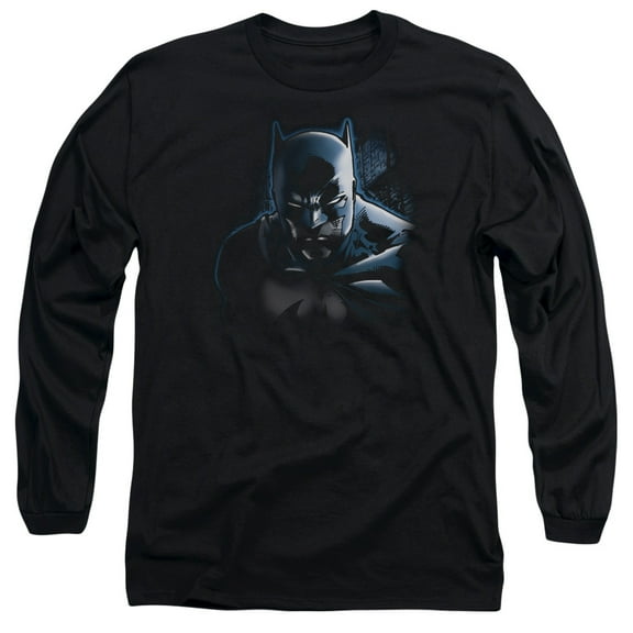 Batman Dont Mess With The Bat Long Sleeve T-Shirt Adult 18/1 Black