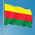 thumbnail image 4 of Rojiva flag - Bright yellow, red and green star-shaped design, durable indoor/outdoor fabric, perfect for home decoration, garden display and as a gift for family and supporters, home decoration, 4 of 7