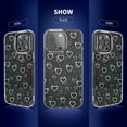 thumbnail image 5 of Clear for iPhone 14 Pro Max Case Women Heart Design [8FT Drop Tested] Glitter Sparkly Hard Shockproof Protective Phone Case Slim Cover Anti-Scratch (Heart), 5 of 6