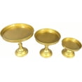 thumbnail image 2 of 3 Pcs Metal Round Cake Stand Set 8“10”12" Cake Display Stand Dessert Cupcake Display Tray for Graduation,Wedding,Birthday,Party,Baby Shower,Anniversary,Ceremony,Christmas (Gold), 2 of 9