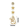 thumbnail image 3 of Staron under $5! Christmas LED Window Lights Suction Cup, Battery Powered Snowflake Snowman Decor, Warm White Holiday Lights for Indoor Display, 3 of 6