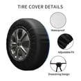 thumbnail image 4 of Kdxio Dodgerblue for Tire Cover Wheel Protectors Tyre Covers Weatherproof Wheel Covers Universal Fit for Trailer Rv SUV Truck Camper Travel Trailers 17 inch, 4 of 8