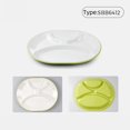 thumbnail image 2 of Binwennn Heat Imitation Porcelain Compartment Fast Food Trays Specifically Designed For School And Unit Canteens Commercial Grade Tableware round Plate Mat round Outdoor Table Set for 4 round Dinner, 2 of 4