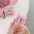 thumbnail image 3 of Case for AirPod 1st 2nd gen,  Air Pods 2 Cover, Cute Fashion Cartoon Fun Funny ,Kawaii 3D Unique Cool Silicone Soft material,pink, 3 of 5