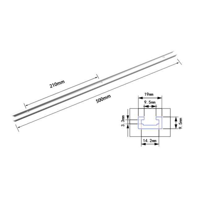 Outil de Glissière en Alliage d'Aluminium pour Menuiserie