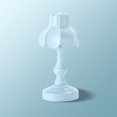 thumbnail image 4 of Luces de mesa 2W Forma de flores Decoración LED Lámparas nocturnas de ahorro de energía Encuentra conjuntos de iluminación decorativa para compartir Hotel Light Blue Inevent HA011360-06B, 4 of 7