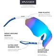 thumbnail image 3 of Xagger Sport Shield Sunglasses for Men Women Cycling Running Baseball UV400 Sun Glasses Wrap Around TR90 Frame, 3 of 7