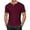 Brick Red, variant on Men's T Shirts Knit Casual Breathable Short Sleeve with Color Comfortable Workout Slim Fit Top