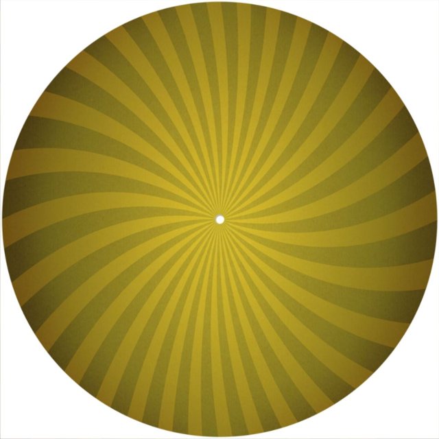 Slipmat Slip Mat Scratch Pad Feutre pour n'Importe Quel 12" LP Vinyle Tourne-Disque Tourne-Disque Personnalisé Graphique - Grand Dessus Jaune