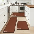thumbnail image 3 of SIXHOME Washable Kitchen Rug, Absorbent Non-Slip Woven Floor Mat, 20"x71", Red Brick, Rugs for Sink, Laundry, Hallway, Bathroom, 3 of 7