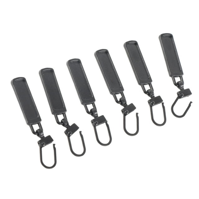 Kit de Remplacement de Tirette de Fermeture Éclair, 6 Pcs Tirette de Fermeture Éclair en Métal Tête de Fermeture Éclair Remplacement Expérience Inégalée