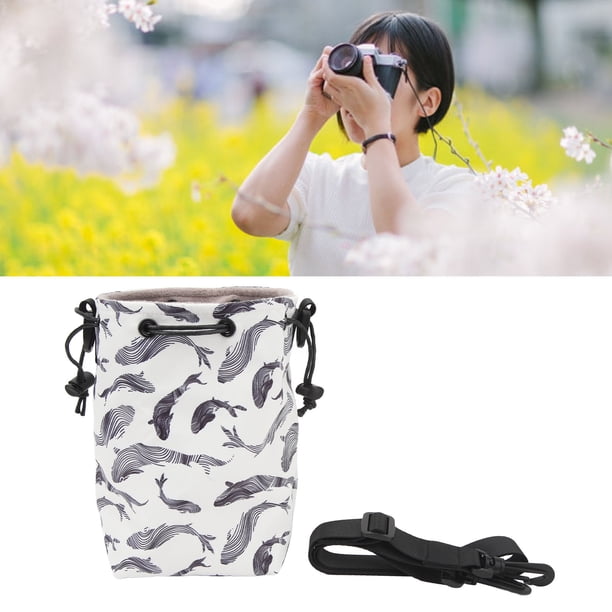 Estuche para Cámara Bolso con Cordón Bolso para Cámara DSLR Vintage con Correa Ajustable Estuche Suave para Lentes para Viajar Bolsa de Almacenamiento Impermeable para ANGGREK Otros