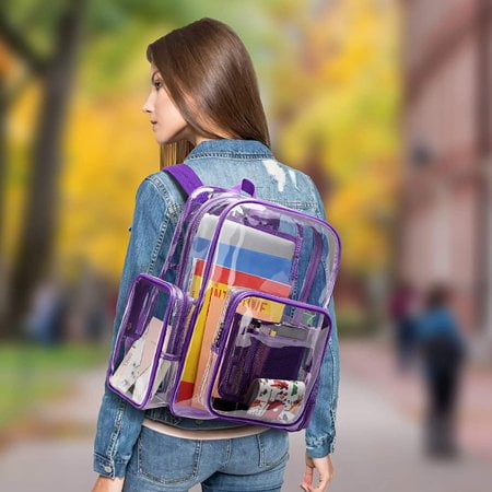 Clear Backpack, Heavy Duty Transparent 