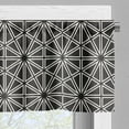 thumbnail image 3 of Ambesonne Lattice Window Valance, Hexagons Squares and Stars, 54" X 18", Charcoal Grey Eggshell, 3 of 5