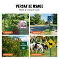 thumbnail image 6 of KFFKFF 8FT U-Channel Sign Post Durable Steel,Galvanized Steel, 96.06 x 3.15 x 1.38 in/2440 x 80 x 35 mm, 4-Pack, Green, 6 of 9