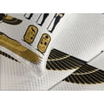 thumbnail image 4 of Ambesonne Egyptian Quilted Bedspread Set 3 Pcs, Mythical, Queen Size, Yellow Black, 4 of 5