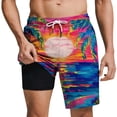 thumbnail image 2 of Blmnix Beach Shorts Mens Shorts Chino Mens Shorts Casual Shorts Low Mens Running Shorts,S, 2 of 6