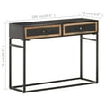 thumbnail image 4 of vidaXL Table Console 100x35x75 cm Bois de Manguier Massif, 4 of 4