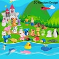 thumbnail image 2 of 50Pcs Animal Pencil Erasers Bulk Kids Japanese Come Apart Puzzle Eraser Toys for Party Favors, Classroom Prizes, Carnival Gifts, Pinata Filler and School Supplies for Boys and Girls, 2 of 7