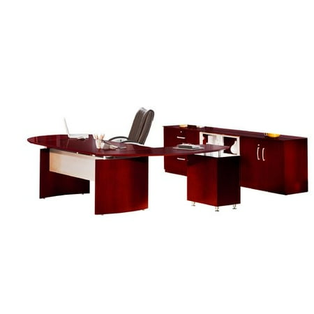 Mayline Group Napoli Series 2 Piece Standard Desk Office Suite Piece Standard Desk Office Suite