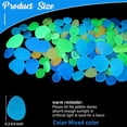 thumbnail image 2 of NOGIS Glow in The Dark Pebbles 500pcs Glows Rainbow Glow Stones Rocks Luminous Pebbles for Fish Tank Outdoor Decor Garden Lawn Yard Aquarium Walkway (Multicolor), 2 of 7