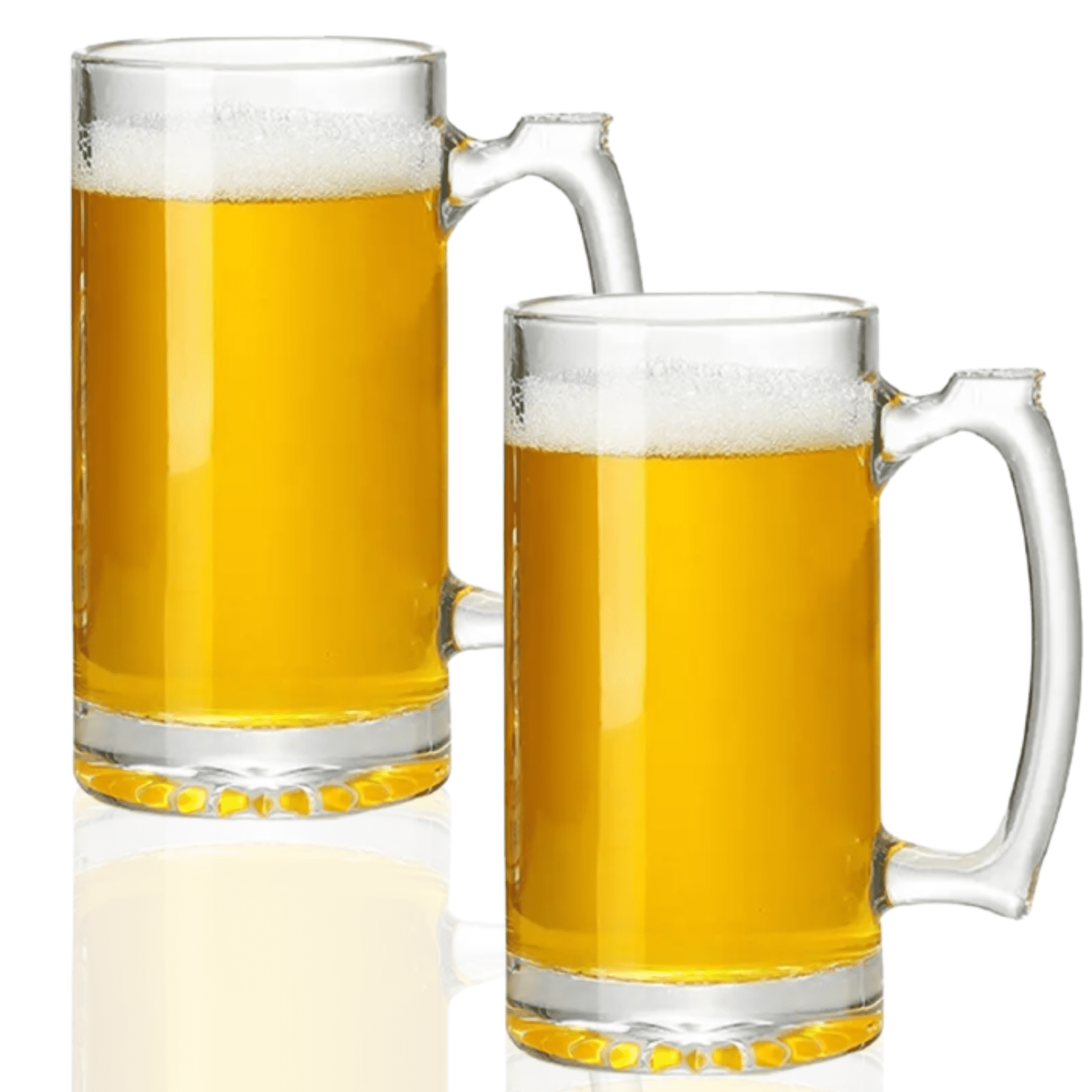 Osnell USA 16 oz Large Beer Glasses (Set of 2)