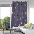 thumbnail image 5 of FREEAMG Colorful Stars Blackout Curtains 84x52in,Theral Insulated Room Darkening Curtains Window Curtain Panels for BedRoom Bath Living Room, 1 Panel, 5 of 7